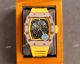 Knockoff Diamond Richard Mille RM35 01 Rose Gold Watch Red Rubber Band (2)_th.jpg